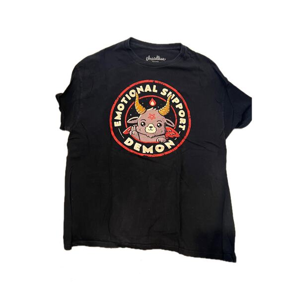 Threadless National Support Demon Black T-Shirt Mens XL - Picture 1 of 4